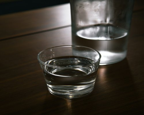 Glass of water representing daily hydration routine